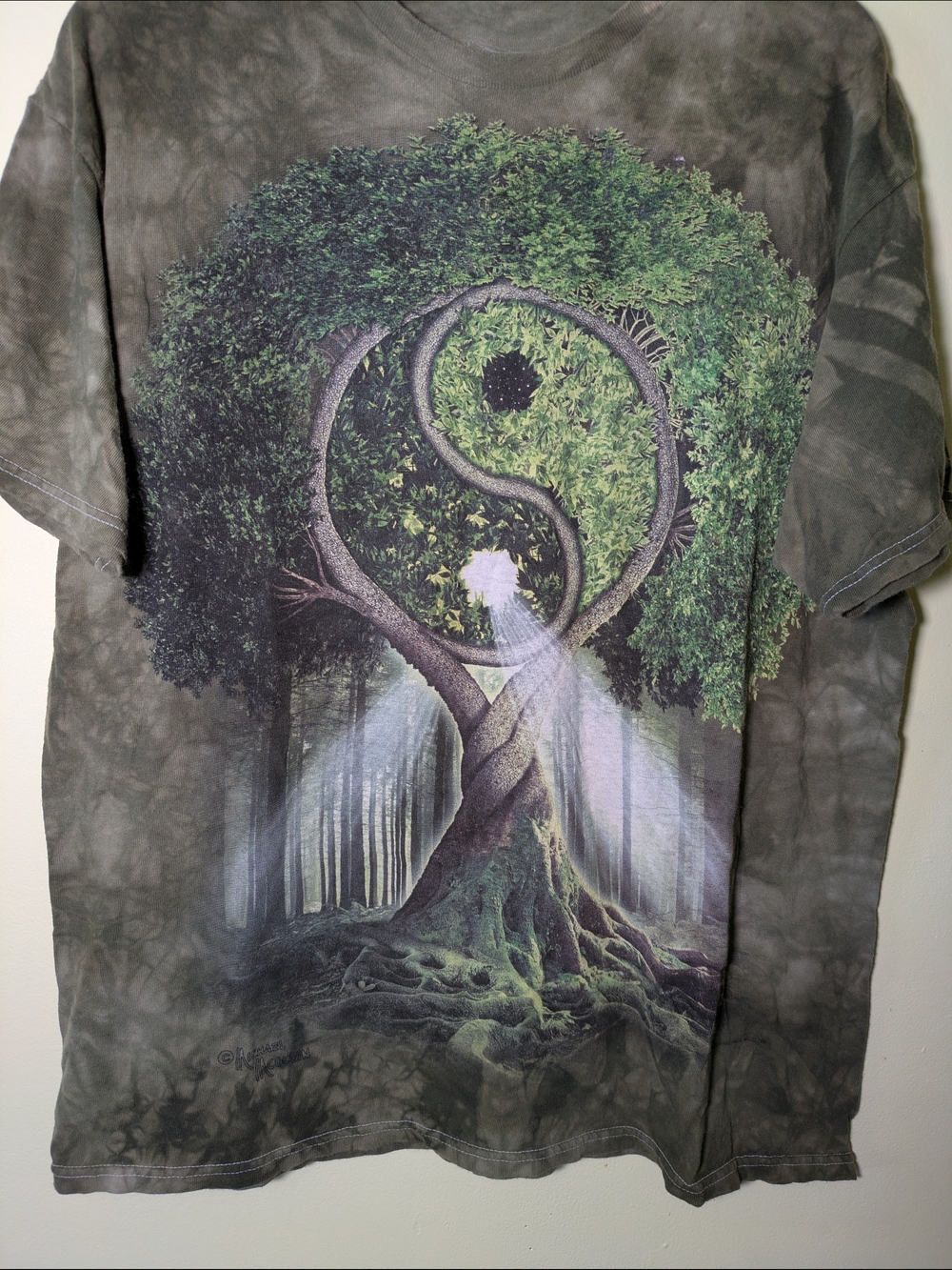 3D Tees By The Mountain Yin Yang Tree Michael McGloin Large